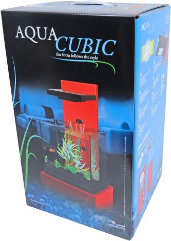 aquacubic aquarium + filter zw/roo