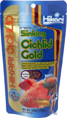 Cichlid gold medium 100gram zinkend