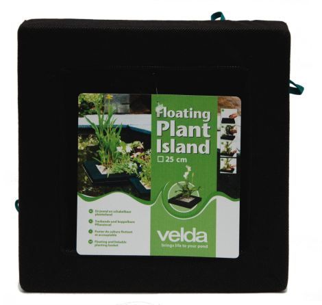 floating plant island vierkant 25cm