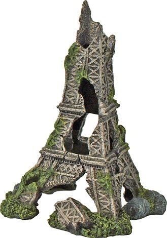 Polyresin ornament Eiffeltoren grijs