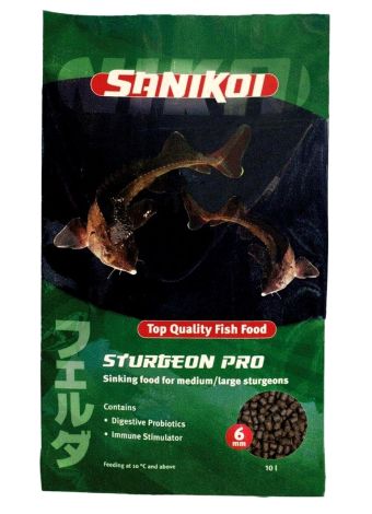 SANI STURGEON FISH FOOD 6MM 10L